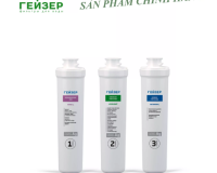 Bộ combo lõi lọc nước máy Nano Geyser Smart, Nano Geyser Ecolux, Hàng nhập khẩu chính hãng bộ 3 lõi