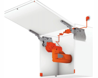 Tay nâng điện Blum AVENTOS HK Màu Xám 372.94.330