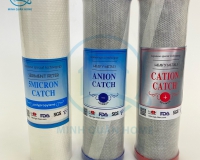 Bộ 3 lõi lọc nước 1 2 3 của Nhật Bản - Bộ lõi lọc thô dành cho máy kiềm, cấu tạo Sợi than hoạt tính (ACF)
