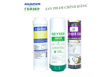 Bộ combo 3 lõi lọc nước 123 Nano Geyser (ecotar, aragon bio, cbc) dùng cho máy lọc nước Nano geyser ecotar 6 và máy ecotar 3