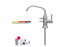 Vòi cho máy lọc nước điện giải |MINHQUANHOME| Vòi ngắn cổ thấp lắp cho máy tạo ion kiềm - Inox 304