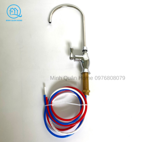 Vòi 3 dây lắp âm cho máy lọc nước điện giải 6mm - Vòi 3 dây lắp âm chuyên dụng cho máy tạo ion kiềm