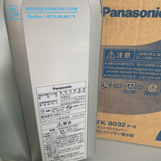 Máy lọc nước điện giải ion kiềm Panasonic TK 8032 - Combo đầy đủ phụ kiện bao lắp đặt - New 100%