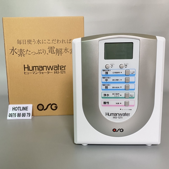 Máy lọc nước điện giải OSG Humanwater Hu121 New 100% |MINHQUANHOME| Máy lọc nước tạo kiềm OSG Humanwater Hu121 - Hàng Nội ĐỊa Nhật Bản