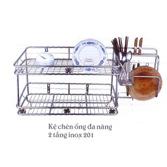 Kệ chén ống đa năng 2 tầng Kafina KC-08