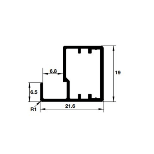 Khung nhôm cho cửa kính Häfele 563.84.903