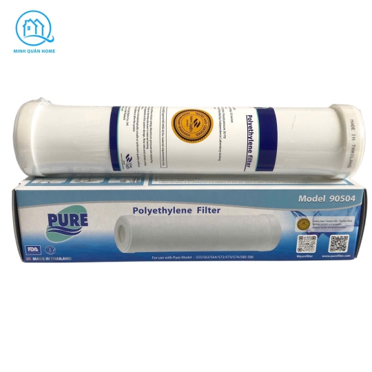 Bộ 3 lõi lọc Pure 123 Thái lan (loại PE) - NHẬP KHẨU CHÍNH HÃNG Pure Thái Lan - Bộ lọc thô máy RO, ion kiềm