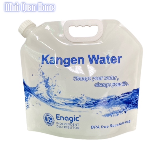 Túi đựng nước Kangen Enagic 5L màu trắng | MINHQUANHOME | Túi đựng nước chuyên dụng cho nước điện giải, nước ion kiềm - 5lit