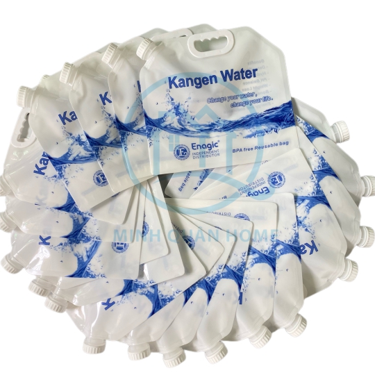 Túi đựng nước Kangen Enagic 5L màu trắng | MINHQUANHOME | Túi đựng nước chuyên dụng cho nước điện giải, nước ion kiềm - 5lit