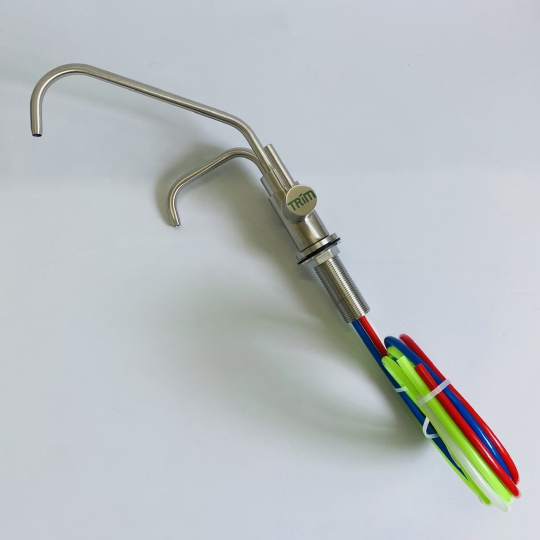 Vòi 4 Dây Lắp Âm Chuyên Dụng Cho Máy Lọc Nước Điện Giải Ion Kiềm ✌INOX 304 CAO CẤP✌