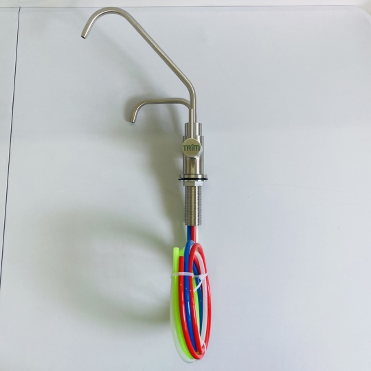 Vòi 4 Dây Lắp Âm Chuyên Dụng Cho Máy Lọc Nước Điện Giải Ion Kiềm ✌INOX 304 CAO CẤP✌
