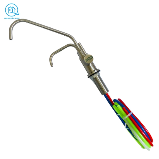 Vòi 4 Dây Lắp Âm Chuyên Dụng Cho Máy Lọc Nước Điện Giải Ion Kiềm ✌INOX 304 CAO CẤP✌