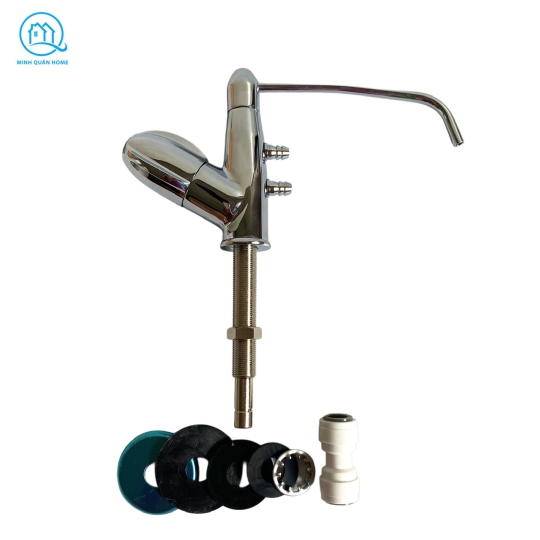 Vòi Ngắn Cổ Thấp Lắp Cho Máy Lọc Nước Điện Giải Ion Kiềm - Vòi Cấp Và Thải Cho Máy Lọc Nước Ion Kiềm