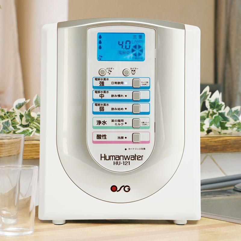 Máy lọc nước điện giải ion kiềm OSG Humanwater Hu121 - MADE IN JAPAN
